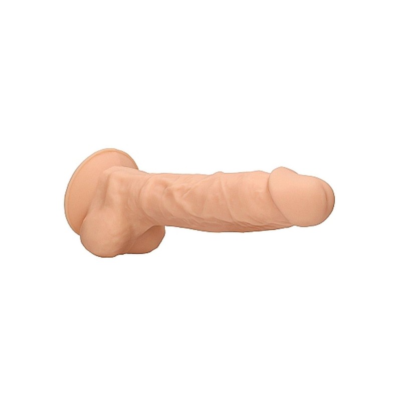 Realistyczne dildo żylaste z mocną przyssawką 18cm